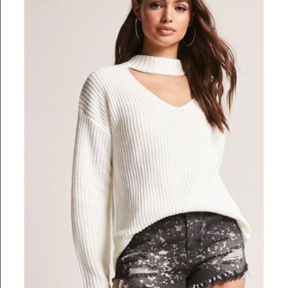 Forever 21 White Sweater Brand New